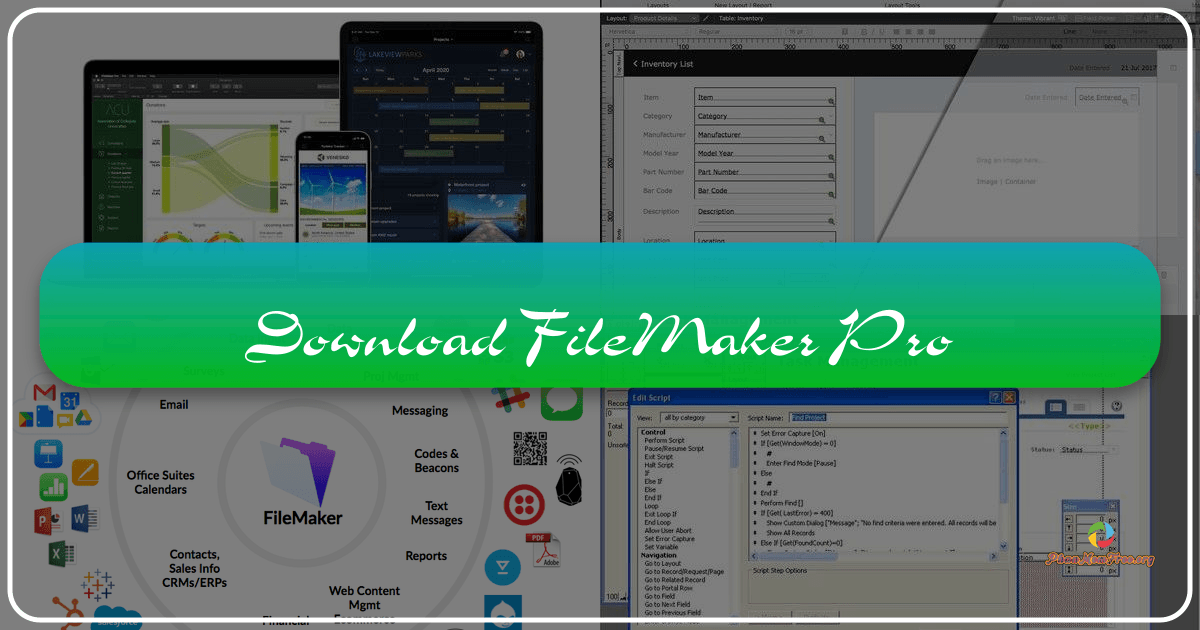 FileMaker Pro: A user-friendly database management system for creating and managing custom databases with ease and functionality. /images/download-filemaker-pro.png