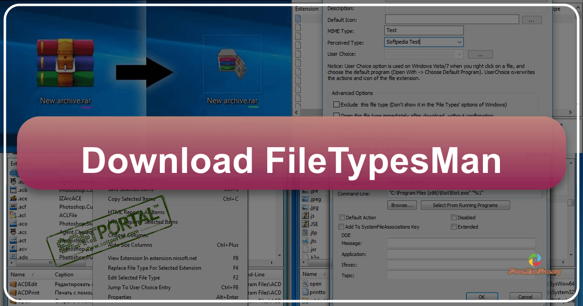 FileTypesMan is a utility for managing Windows file type associations, offering a comprehensive interface for editing and repairing. /images/download-filetypesman.png