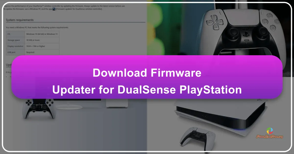 Firmware Updater for DualSense - PlayStation: A Comprehensive Guide