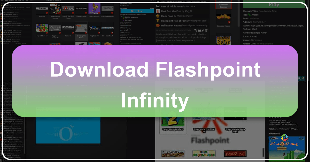 Flashpoint Infinity preserves Flash games and animations, ensuring a legacy of internet history remains accessible. /images/download-flashpoint-infinity.png
