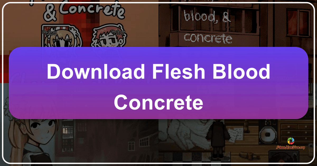 Flesh Blood Concrete: A chilling RPG Maker horror game with unsettling atmosphere and disturbing themes. /images/download-flesh-blood-concrete.png