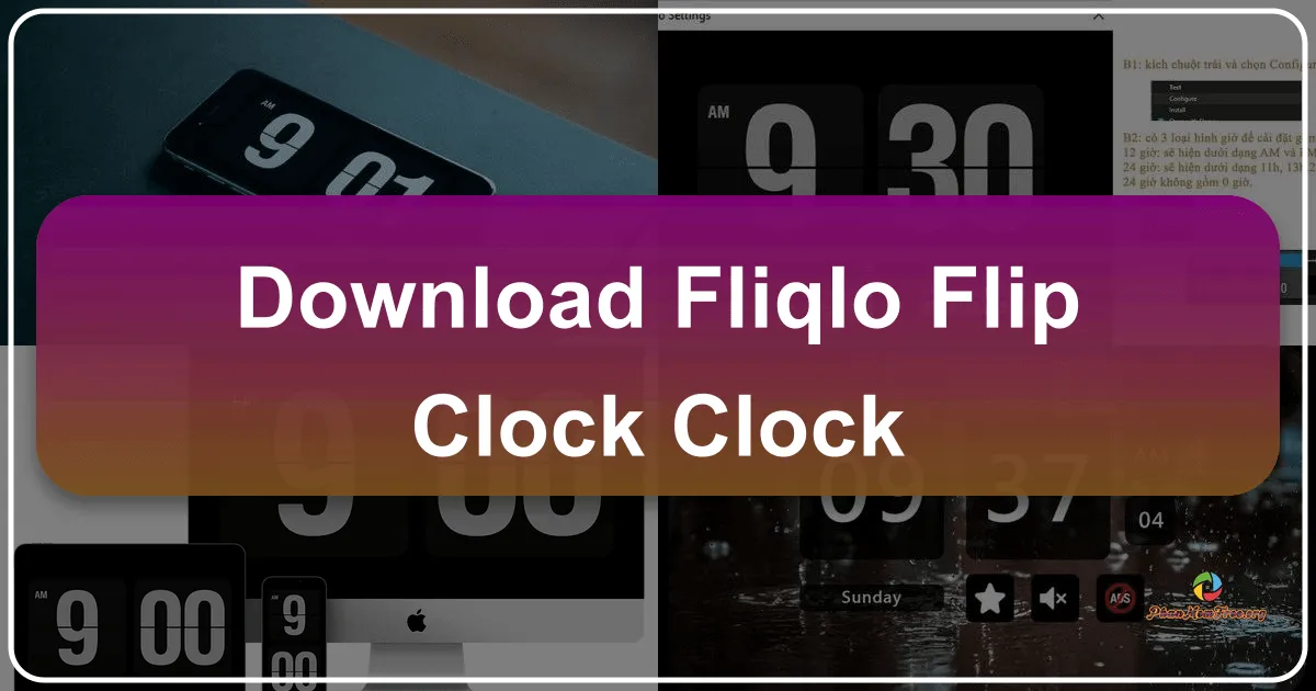 Fliqlo - Flip Clock - Clock: A Stylish and Simple Digital Clock App
