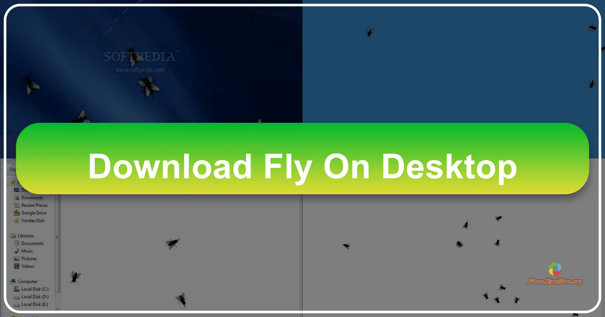 Exploring Fly on Desktop, a quirky Windows program simulating a fly's movement on your computer screen. /images/download-fly-on-desktop.png