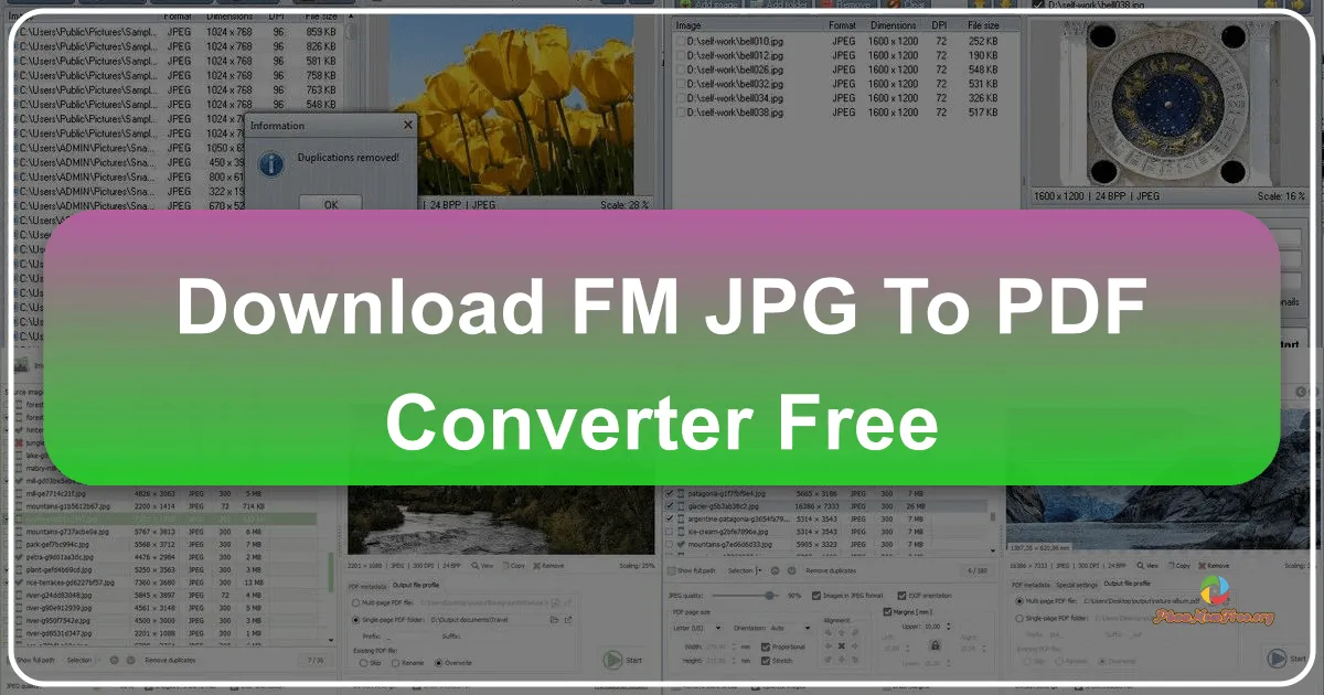 Free JPG to PDF Converter 2.5: Chuyển đổi ảnh JPG sang PDF dễ dàng và nhanh chóng