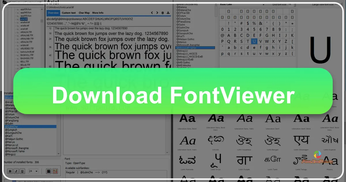 FontViewer: A Simple Yet Effective Font Management Tool