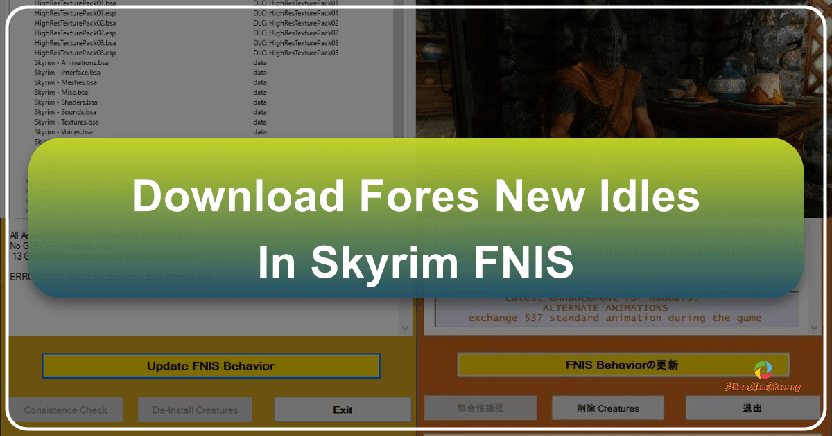 FNIS: A powerful Skyrim modding tool for custom animations and enhanced gameplay experiences. /images/download-fores-new-idles-in-skyrim-fnis.png
