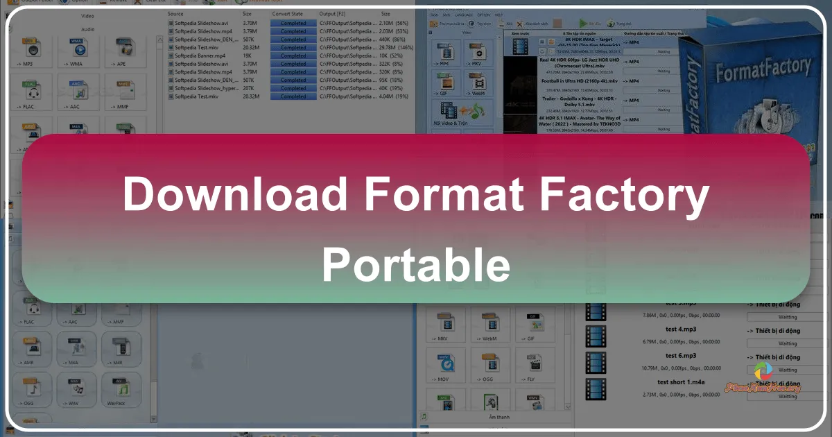 Format Factory Portable: Công cụ chuyển đổi đa năng không cần cài đặt