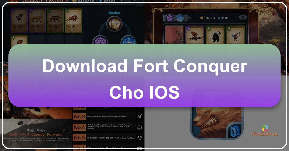Fort Conquer cho iOS: Game Thủ Thành Siêu Thú Đại Chiến Hấp Dẫn Nhất Mọi Thời Đại