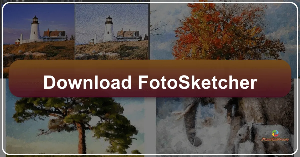 FotoSketcher: Transforming Photos into Artistic Sketches with Ease