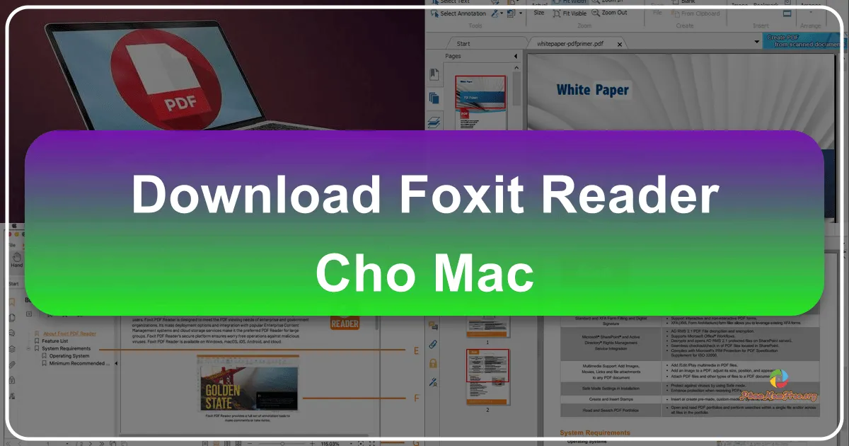 Foxit Reader cho Mac: Trình xem và chỉnh sửa PDF mạnh mẽ, tích hợp trí tuệ nhân tạo