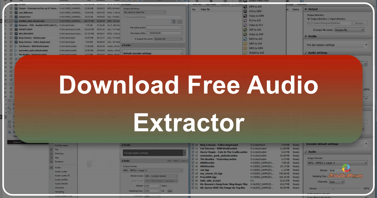 Review of Free Audio Extractor, a simple tool for extracting audio from video files on Windows. /images/download-free-audio-extractor.png