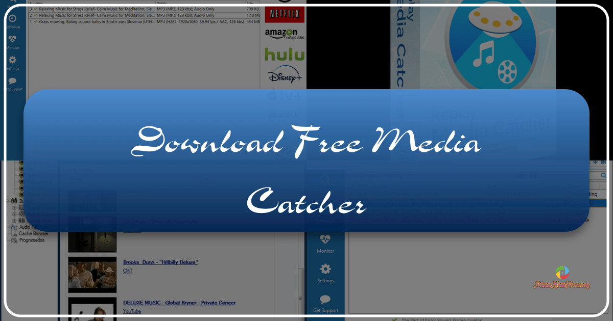 Free Media Catcher: A simple download manager for streamed media with limitations and security concerns. /images/download-free-media-catcher.png