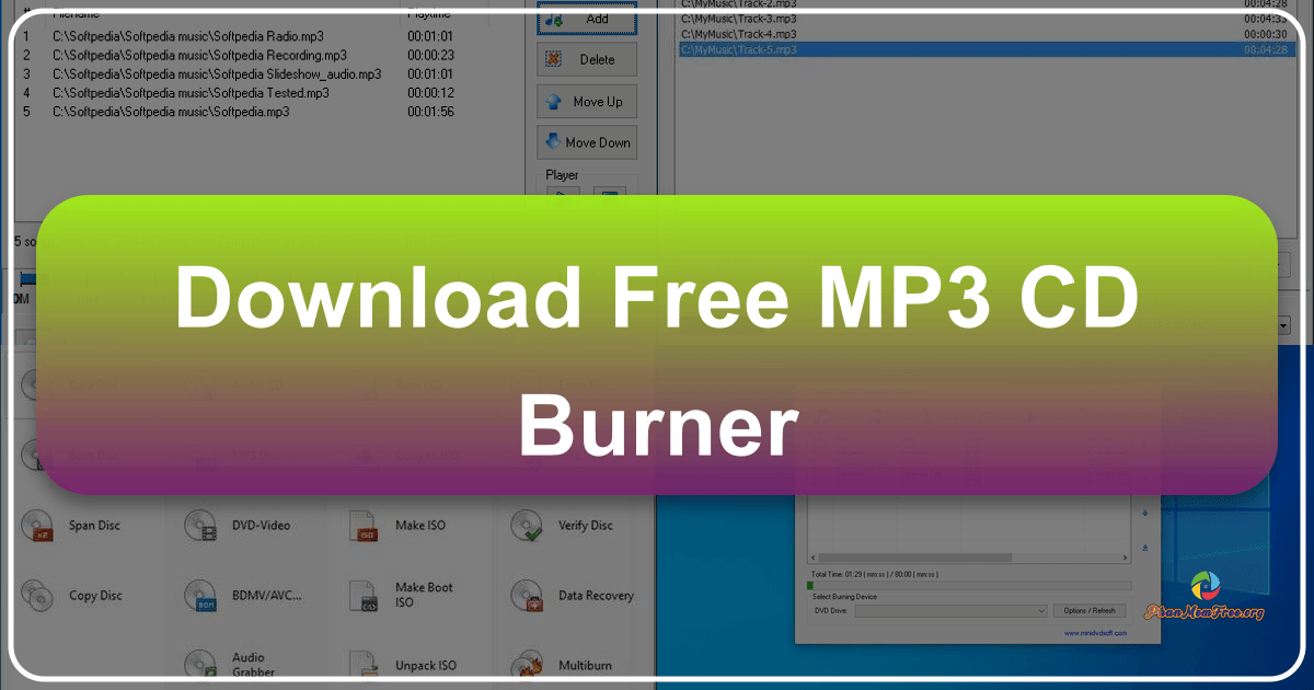 Free MP3 CD Burner review covering features, performance, and user experience. /images/download-free-mp3-cd-burner.png