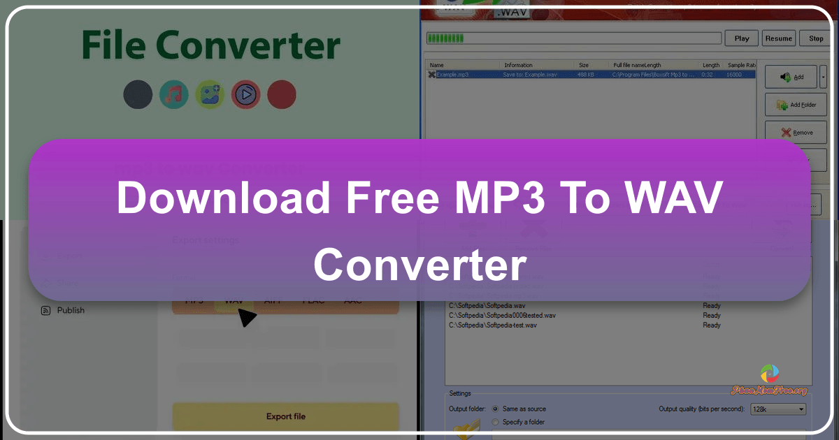 Convert MP3 to WAV format for free with these comprehensive guides and top-rated conversion tools and software. /images/download-free-mp3-to-wav-converter.png