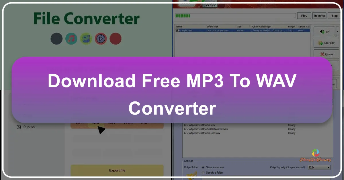 Free MP3 to WAV Converter: A Comprehensive Guide
