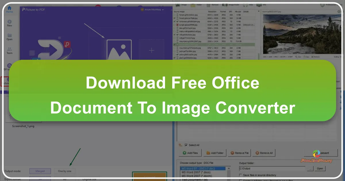 Free Office Document to Image Converter