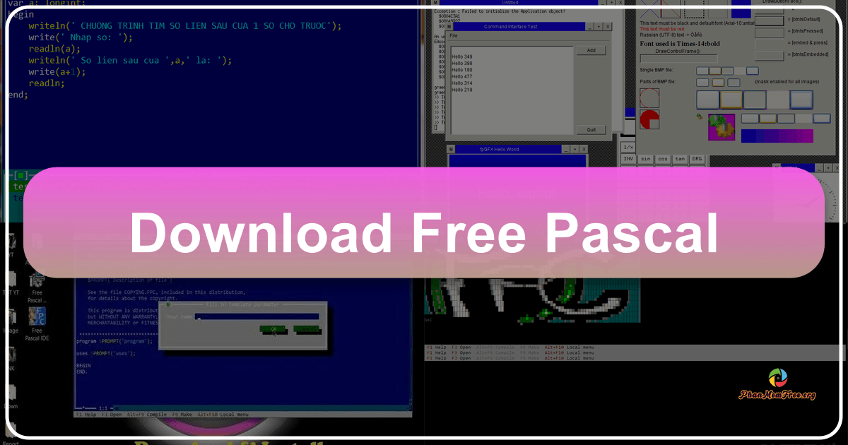 Free Pascal: Hệ thống biên dịch Pascal miễn phí và mạnh mẽ, đa nền tảng. /images/download-free-pascal.png