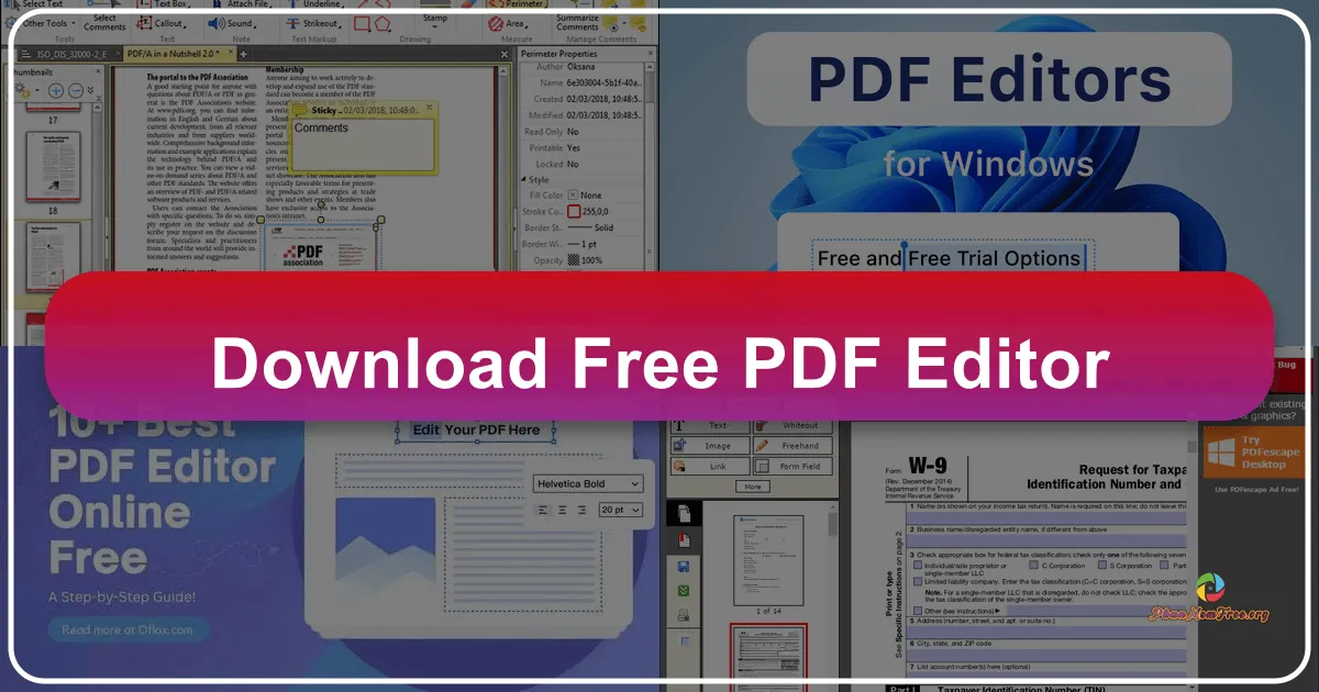 Free PDF Editor: Trình chỉnh sửa PDF miễn phí mạnh mẽ và dễ sử dụng