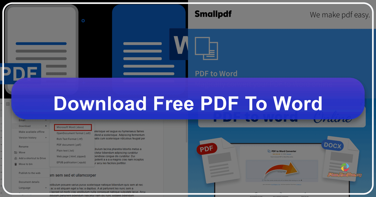 Convert PDF files to editable Word documents easily with free software and online tools, following a comprehensive guide. /images/download-free-pdf-to-word.png