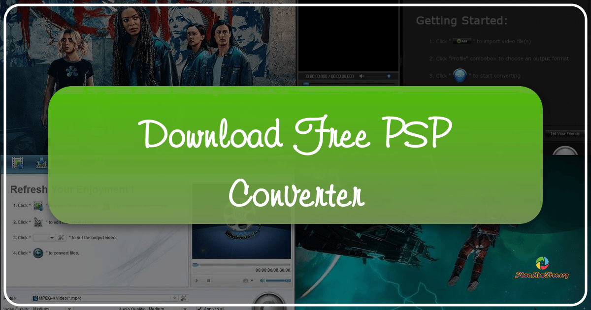 Free PSP Converter for easy video and audio file conversion to PlayStation Portable compatible formats. /images/download-free-psp-converter.png