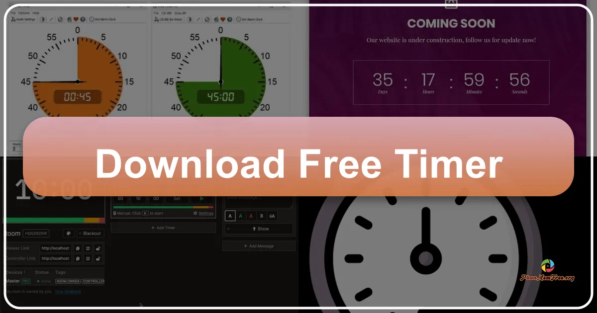 Free Timer: Đồng Hồ Đếm Ngược Linh Hoạt và Tiện Lợi