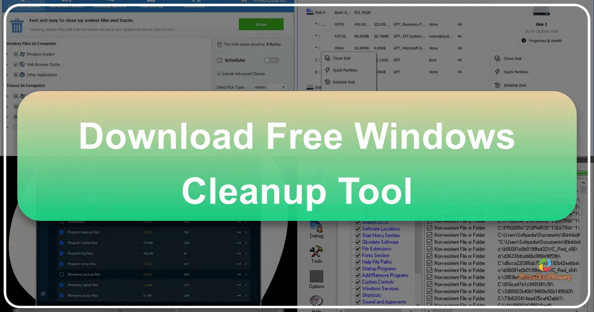 Công cụ dọn dẹp máy tính miễn phí Free Windows Cleanup Tool