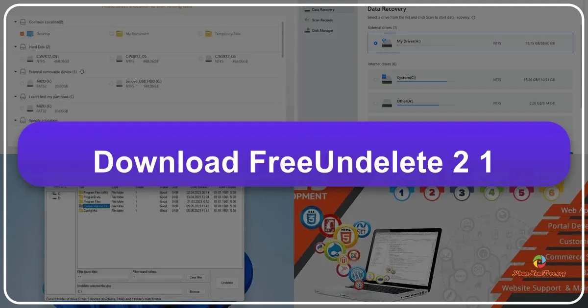 FreeUndelete 2.1: Giải pháp khôi phục dữ liệu đơn giản và hiệu quả
