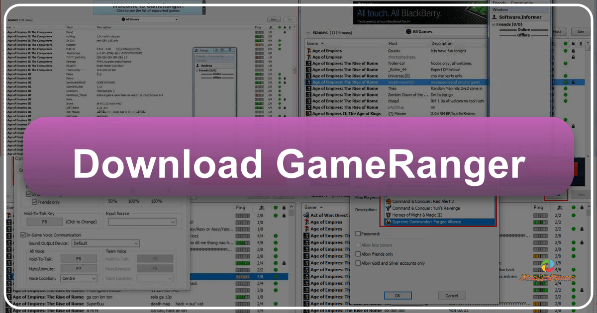 GameRanger: a platform for classic online gaming with a vast library and social features. /images/download-gameranger.png