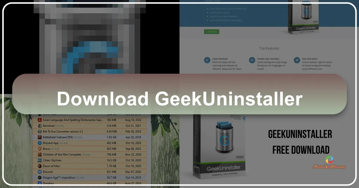 GeekUninstaller: Trình gỡ cài đặt mạnh mẽ và dễ sử dụng cho Windows