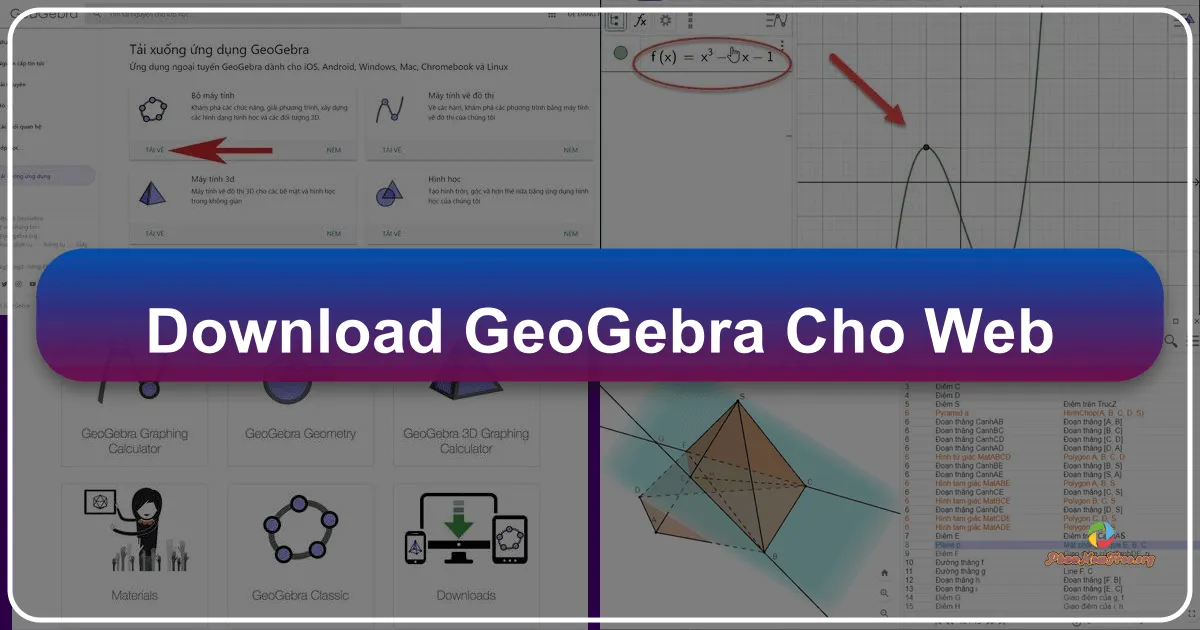 GeoGebra cho Web: Công cụ Toán học Toàn diện và Miễn phí Trên Trình Duyệt