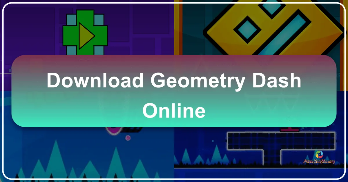 Geometry Dash Online: Trải nghiệm hành trình đầy thử thách trên trình duyệt