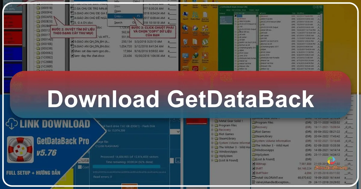 GetDataBack: Giải pháp khôi phục dữ liệu toàn diện và mạnh mẽ