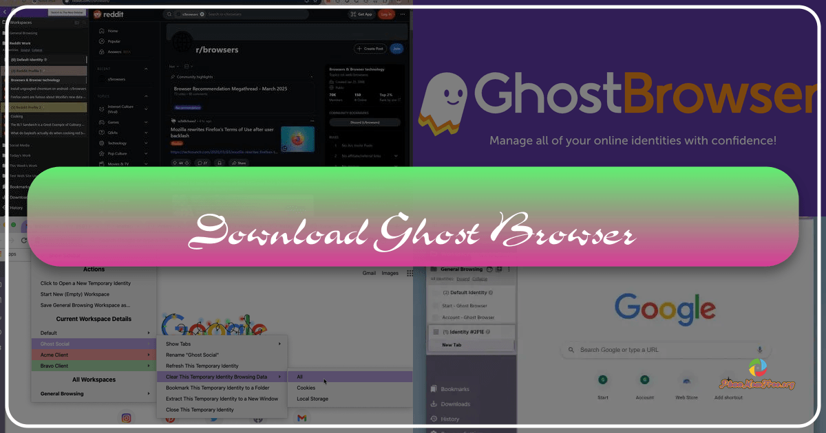 Ghost Browser boosts productivity with organized multitasking and streamlined workflow features for professionals managing multiple online accounts. /images/download-ghost-browser.png