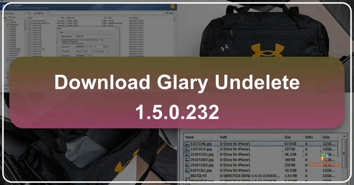 Glary Undelete 5.0.1.19: Công cụ khôi phục dữ liệu bị xóa hiệu quả và miễn phí