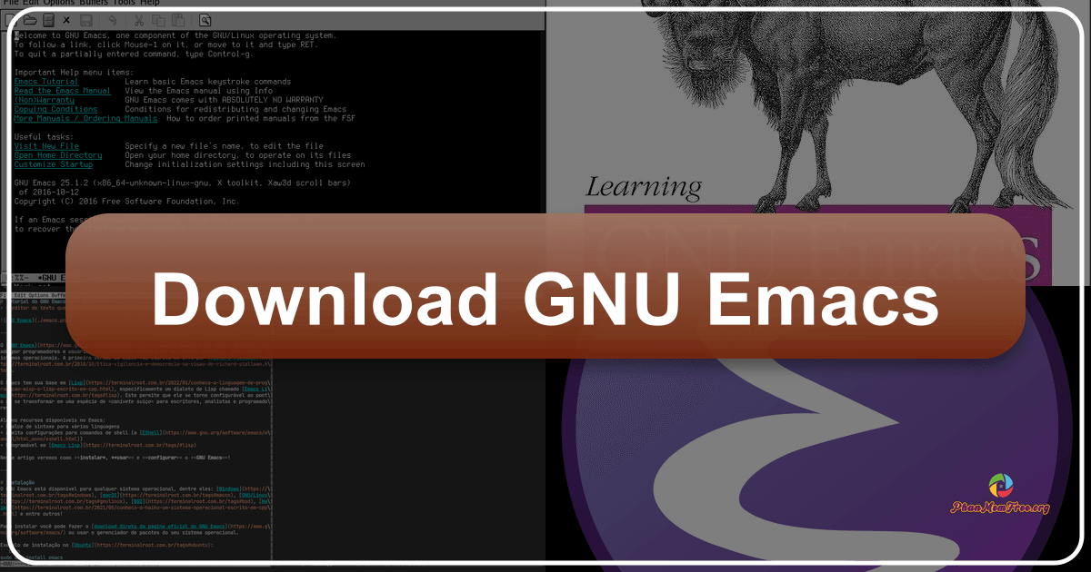Discover the power and versatility of GNU Emacs, a highly customizable text editor and more. /images/download-gnu-emacs.png