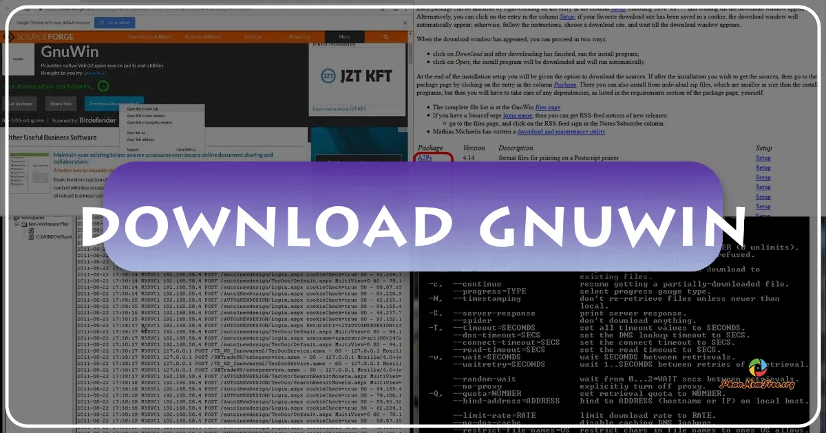 GnuWin: Running GNU Tools on Your Windows PC
