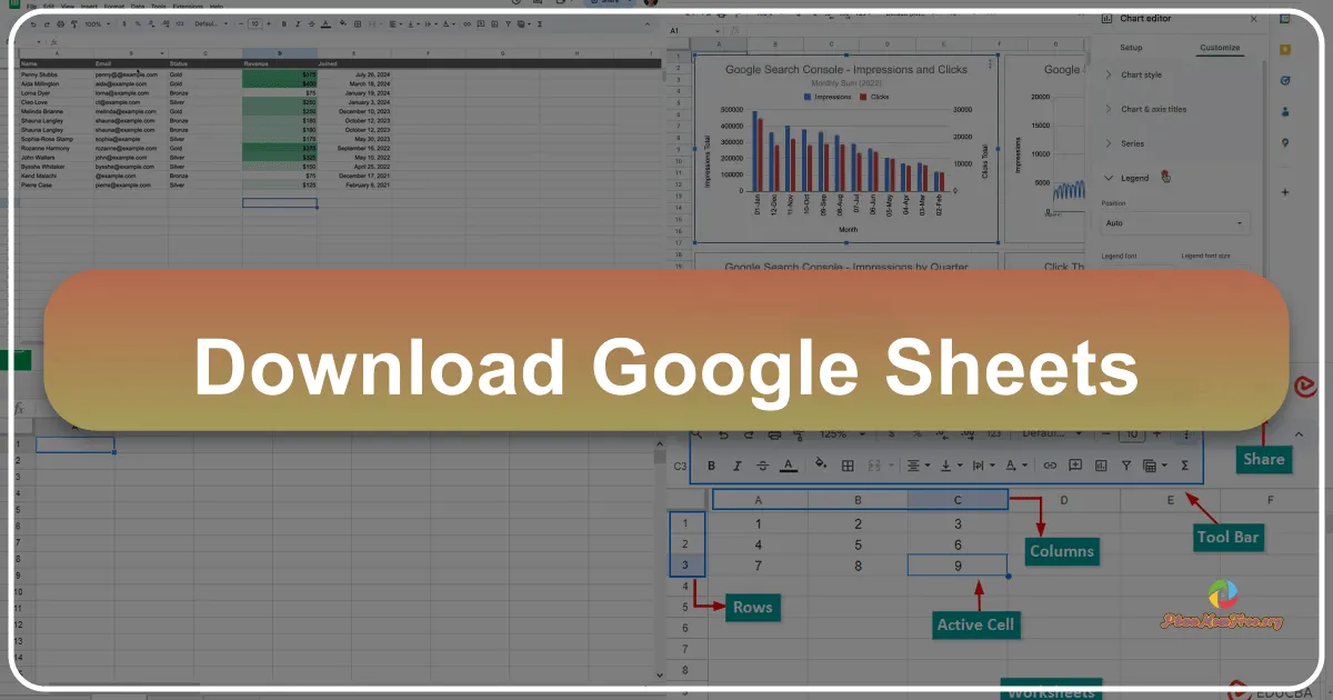 Google Sheets - Google Trang tính: Trải nghiệm bảng tính trực tuyến toàn diện và miễn phí