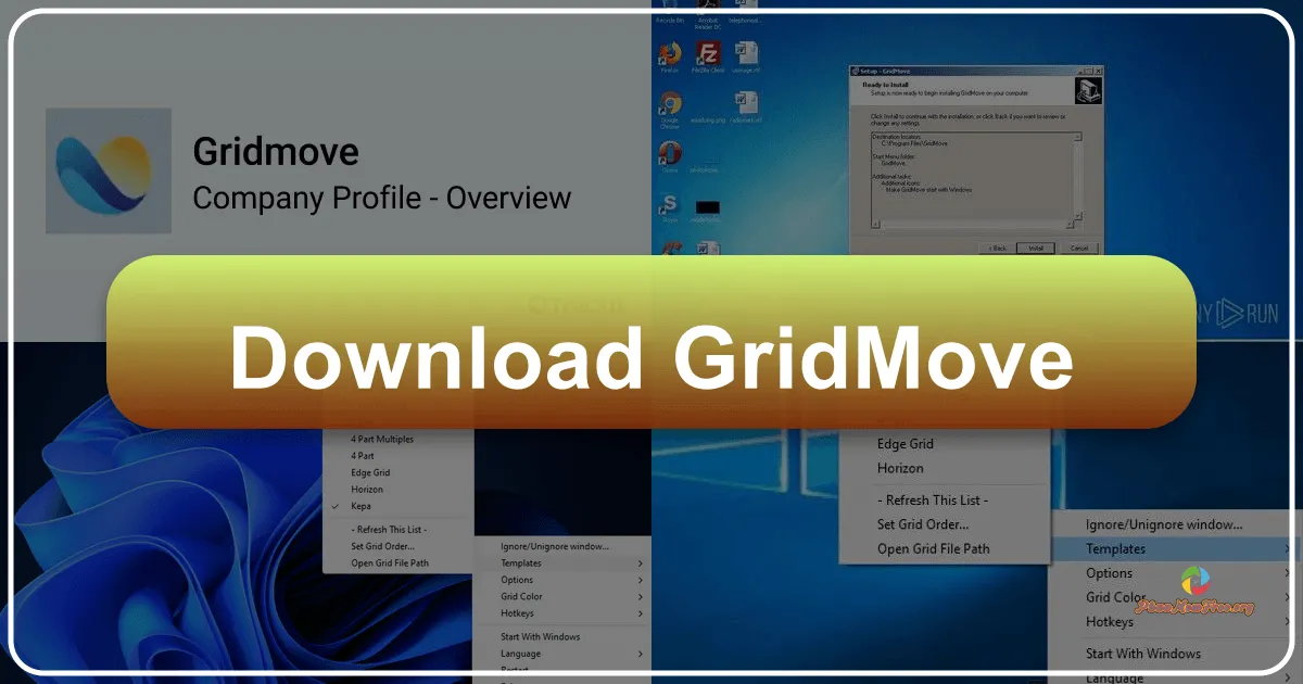 GridMove: A Windows Desktop Window Manager for Enhanced Productivity