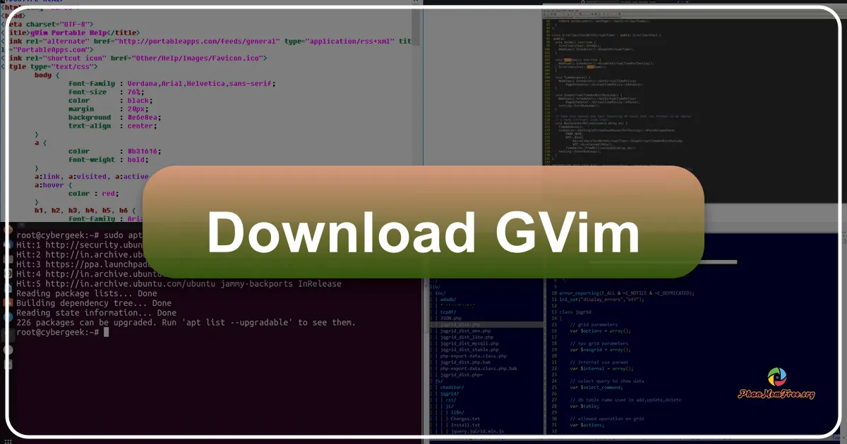 gVim: A Powerful and Versatile Text Editor