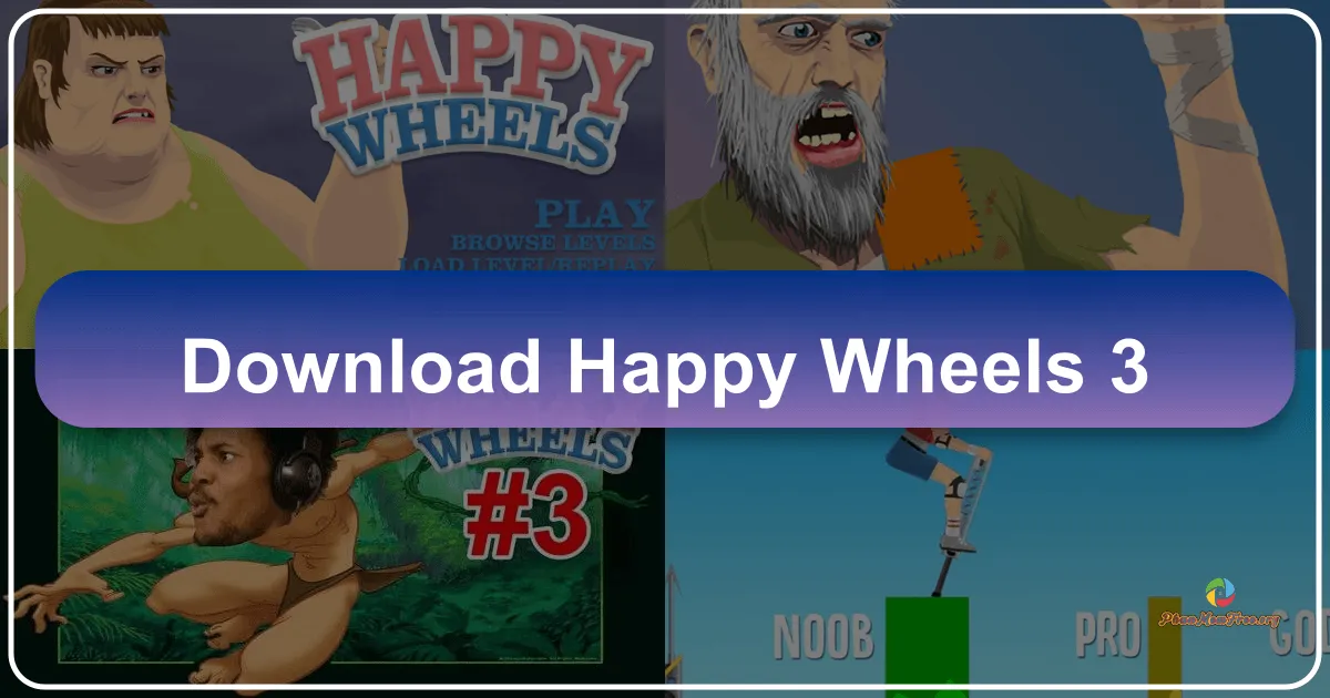 Happy Wheels 3: A Thrilling, Though Violent, Physics-Based Ragdoll Game