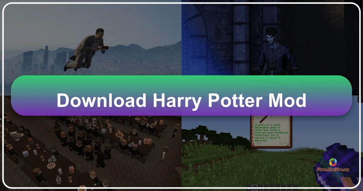Harry Potter Mod: Khám phá Thế giới Phép thuật Hogwarts trong Minecraft