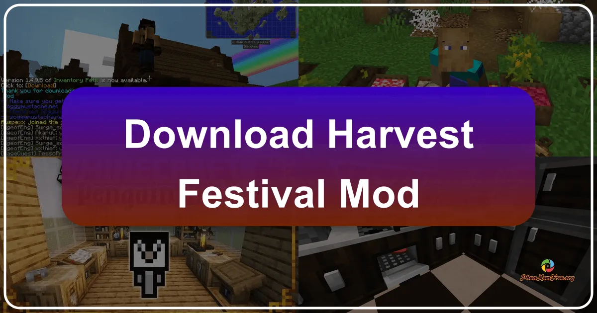 Harvest Festival Mod: Đưa Nông Nghiệp Phát Triển Đỉnh Cao Vào Thế Giới Minecraft Của Bạn