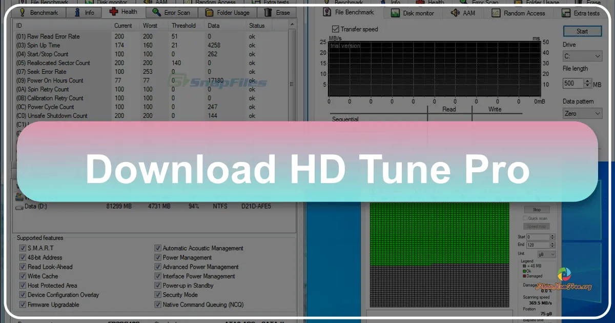 HD Tune Pro: Công cụ toàn diện cho việc kiểm tra và tối ưu hóa ổ cứng