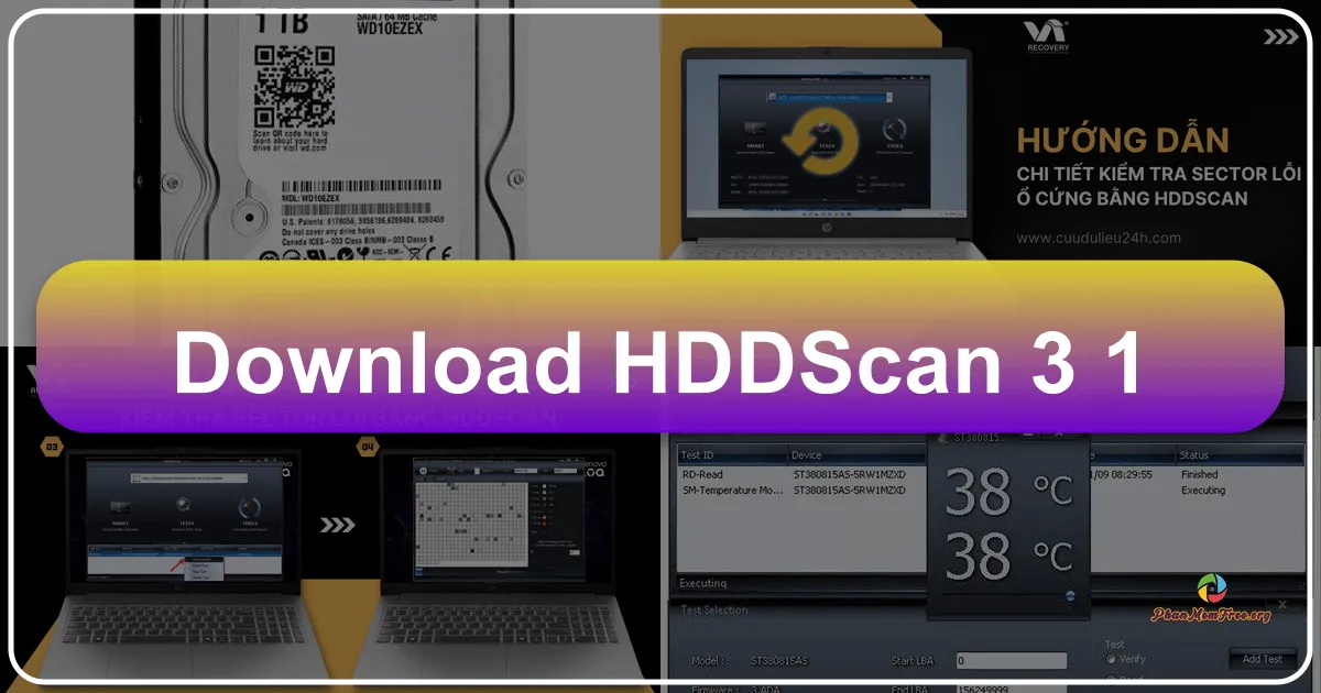 HDDScan 4.1: Công Cụ Toàn Diện Kiểm Tra và Chẩn Đoán Ổ Cứng