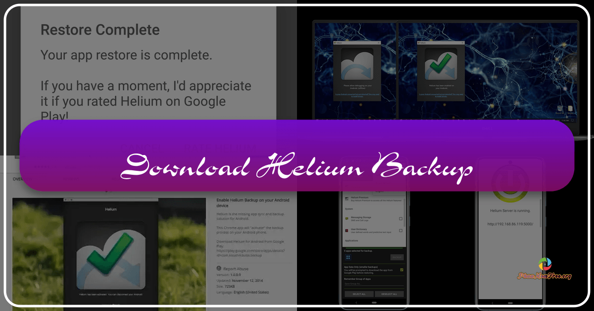 Helium Backup offers a root-free Android data backup solution with cross-device compatibility and user-friendly interface. /images/download-helium-backup.png
