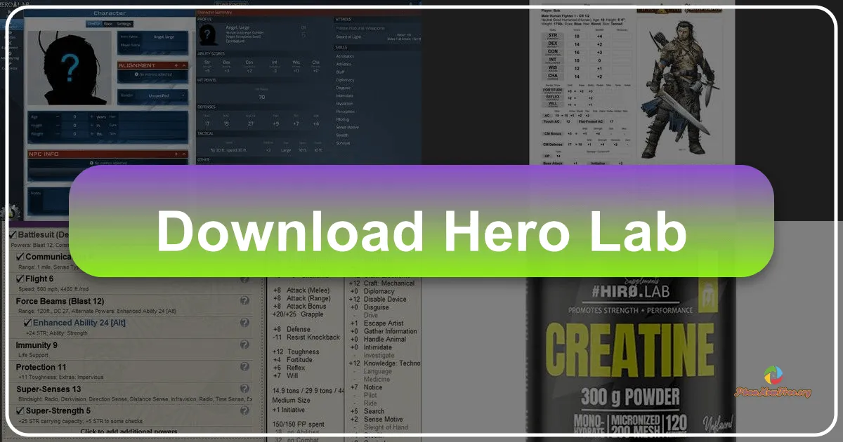 Hero Lab: Streamlining Character Creation and Game Mastering for Tabletop RPGs
