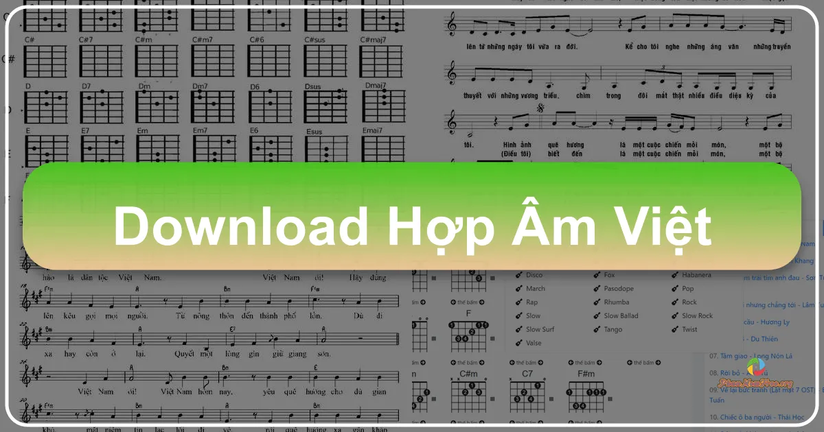 Hợp Âm Việt: Kho Tàng Hợp Âm Khổng Lồ Dành Cho Âm Nhạc