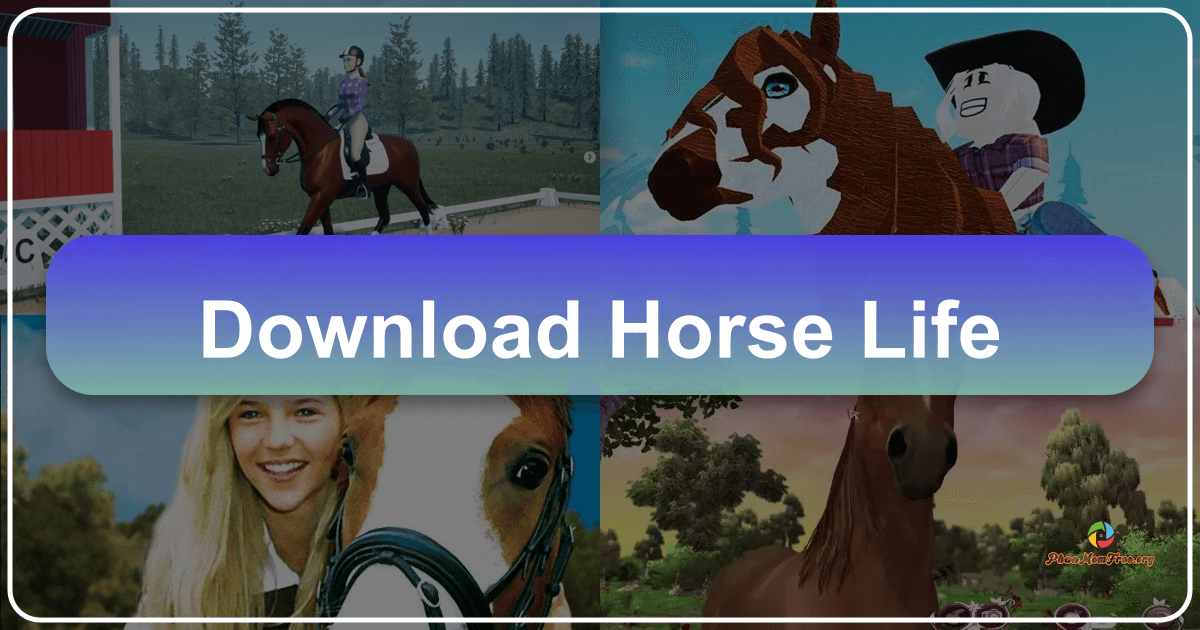 Horse Life: A realistic equestrian simulation game offering immersive horse care and riding experiences. /images/download-horse-life.png