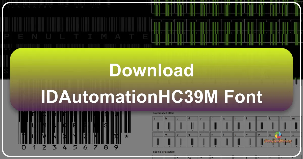 IDAutomationHC39M Font: Unleashing Creative Potential and Barcode Efficiency