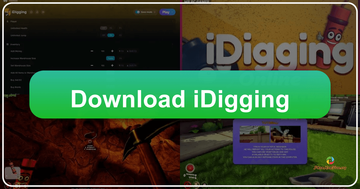 iDigging: A humorous backyard treasure hunt simulation game with stealth and strategy elements. /images/download-idigging.png